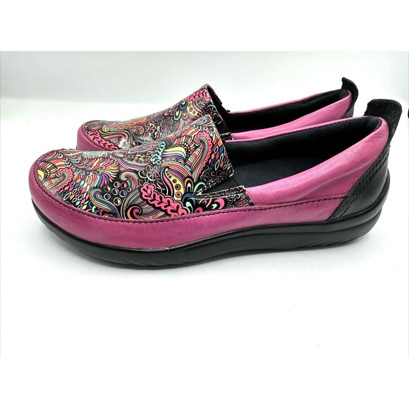 Klogs Ashbury Zen Tangle Slip On Clogs Pink/ Black Size 6.5M - Picture 3 of 9